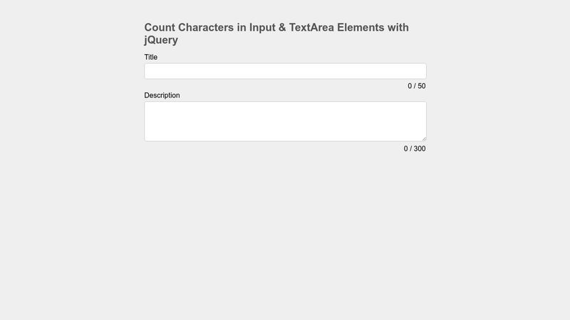 count-characters-in-input-and-textarea-elements-with-jquery