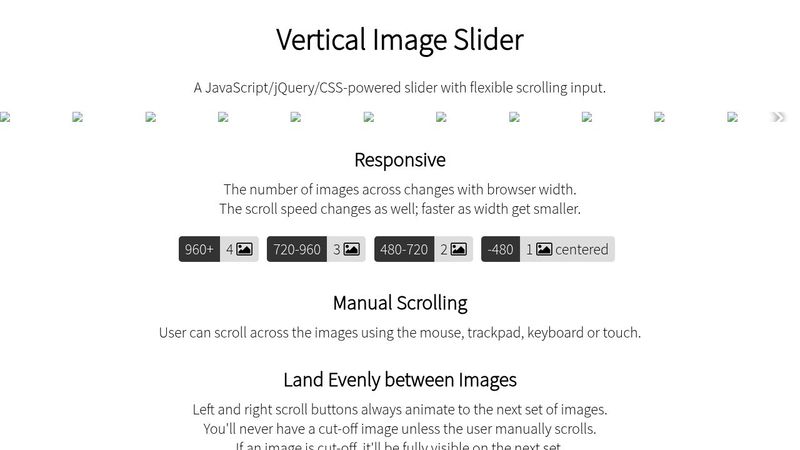 Vertical Image Slider