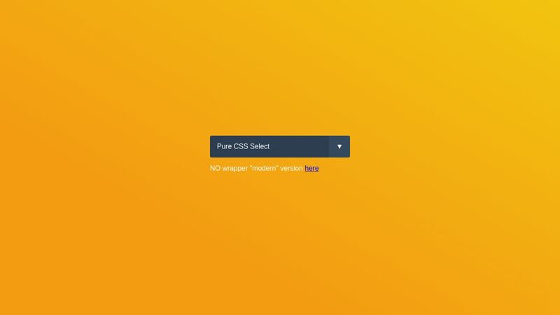 Pure Css Select