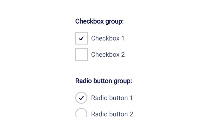 Custom checkbox and radio buttons (SVG and CSS animation)