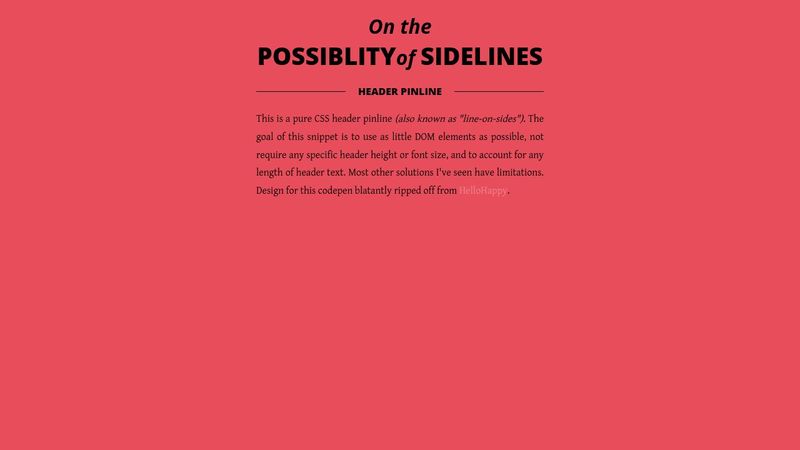 Header Pinlines