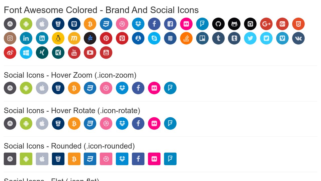 Pens tagged 'colored social icon' on CodePen