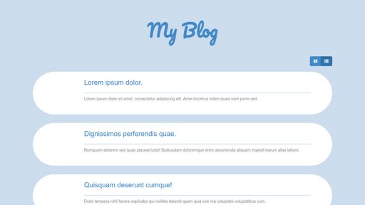 Flat Blog layout in CSS3 - Script Codes