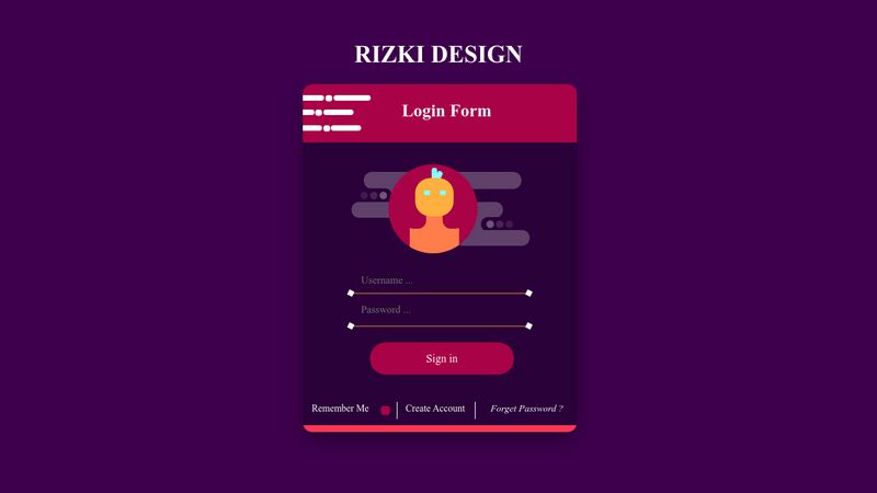 Cara Membuat Form Login Keren Full Css Html Rizki Design - Vrogue