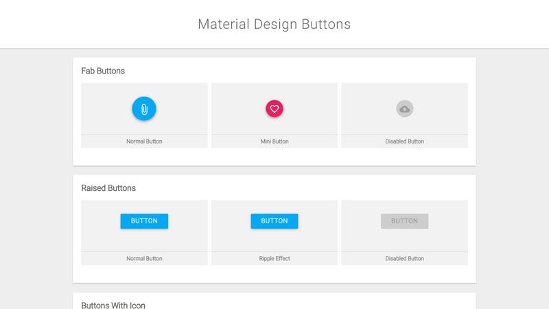 Material Design Buttons