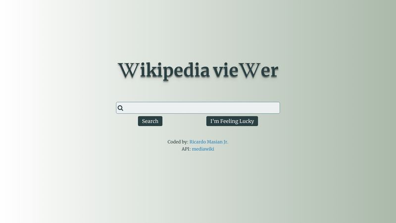 Wikipedia Viewer