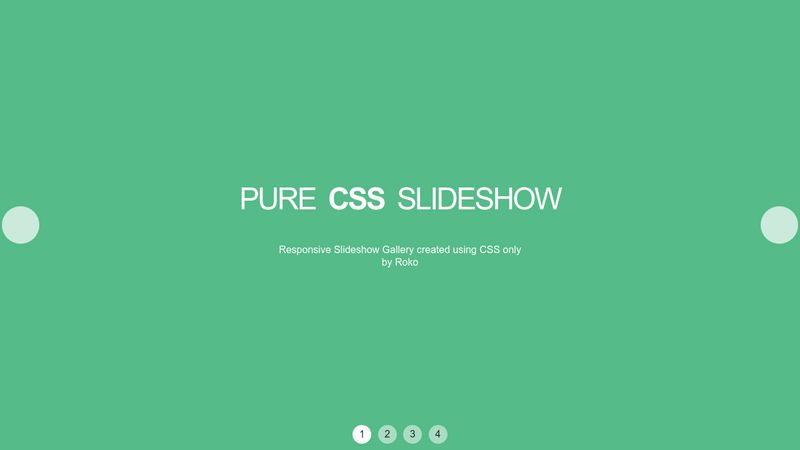 Pure CSS Slideshow Gallery