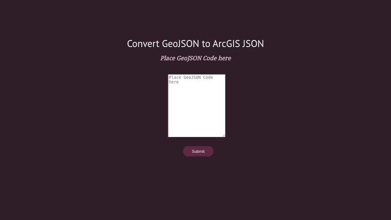 Convert GeoJSON to ArcGIS JSON
