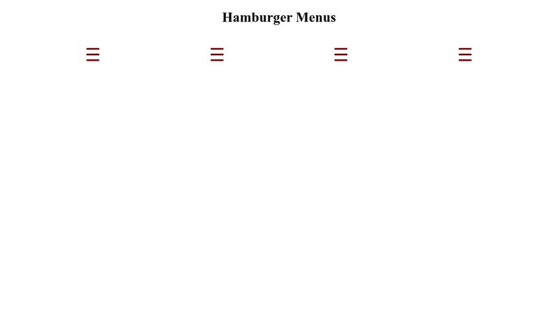 css-hamburger-menus