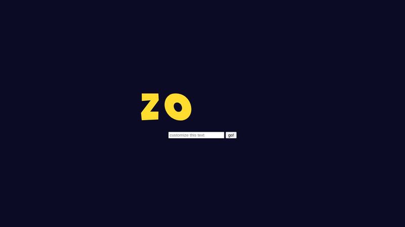 Zoom Text Animation Zoom Text Animation