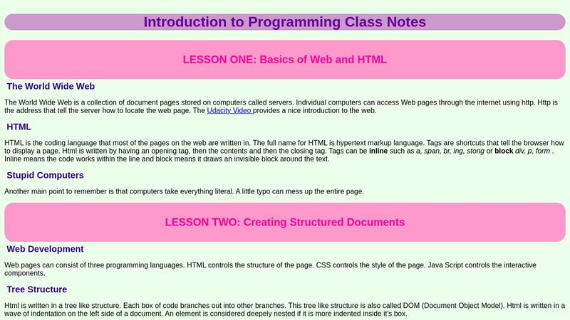 Intro to Programming Project 1