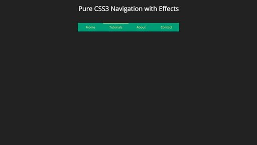 Pure CSS3 Drop-down Navigation with Effects - Script Codes