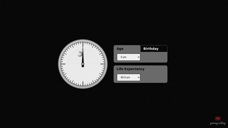 Death Clock / Life Span Clock with React.js