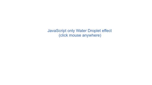 JavaScript water droplet effect - Script Codes