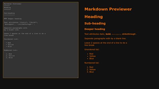 Markdown Previewer - Script Codes