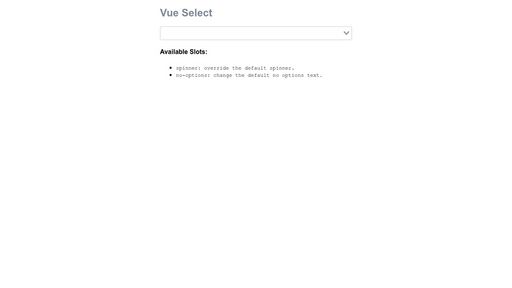Vue Select - Slots - Script Codes
