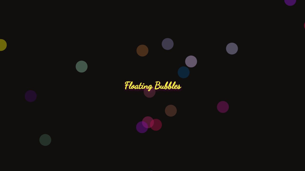 Pens tagged 'bubbles' on CodePen