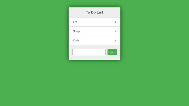 Angular App (To Do List)