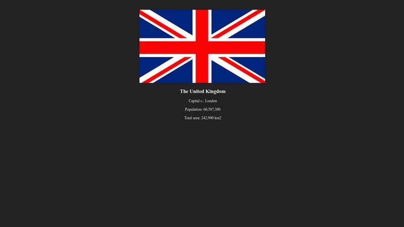 Flag of the UK pure CSS