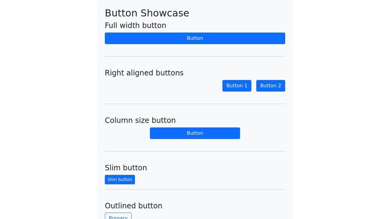 Bootstrap 5 Buttons