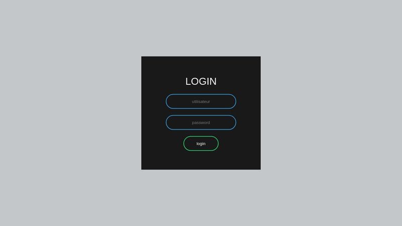 login html-css