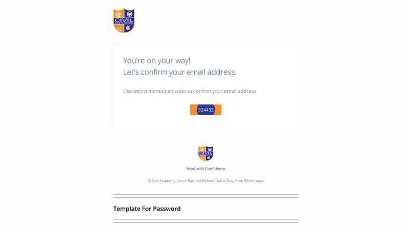 Send Password And Otp Email Template