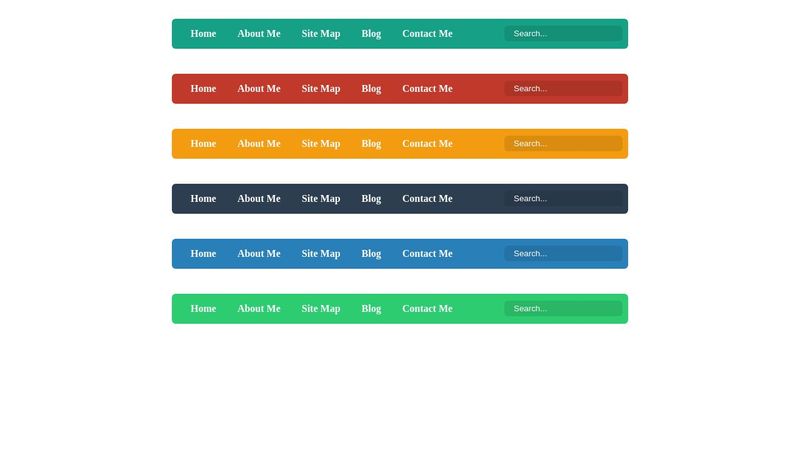 Simple Flat UI Menu
