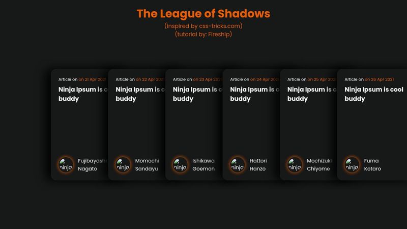 Horizontal Scroll Cards (by css-tricks.com)