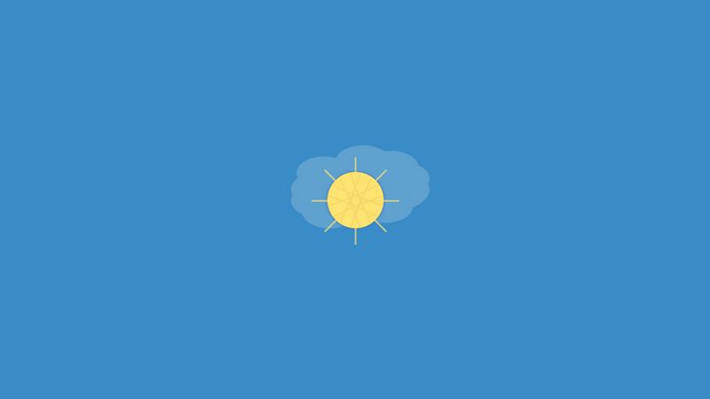 Sun & Cloud CSS Animation