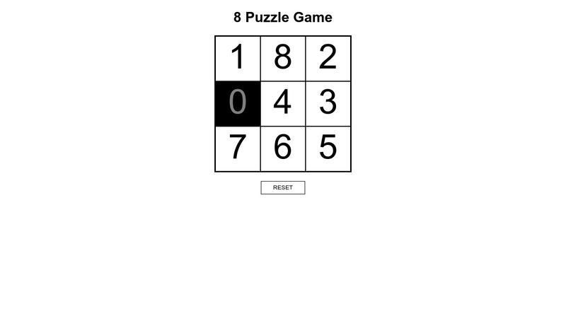 8 Puzzle Game