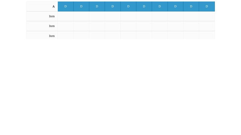 Responsive CSS Grid Table with a Sticky Header2