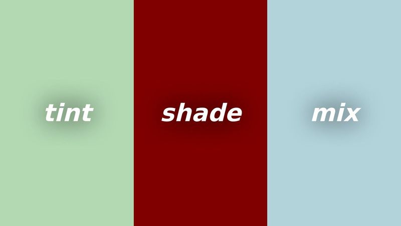 Mix color variables in pure CSS