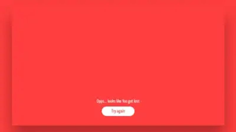Animated 404 page