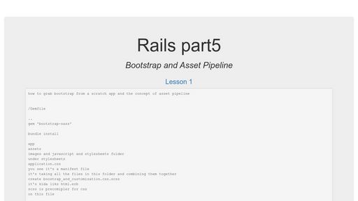 Rails consolidation part5 - Bootstrap and Asset Pipeline - Script Codes