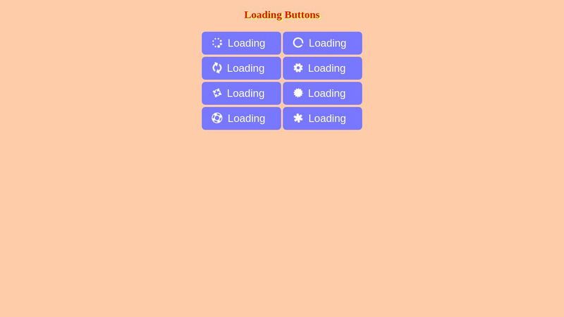 Simple Loading Buttons.