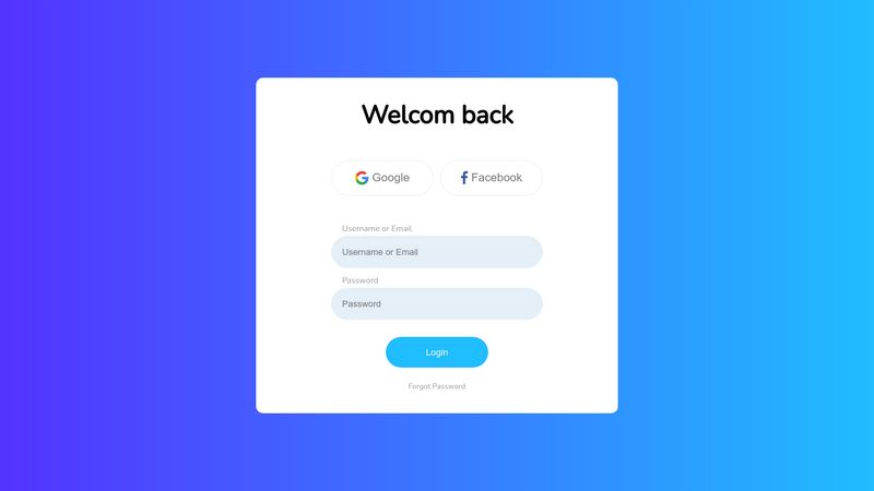 CodePen - Beautiful Login Form