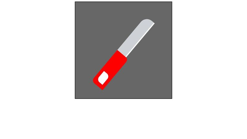Pure CSS Knife