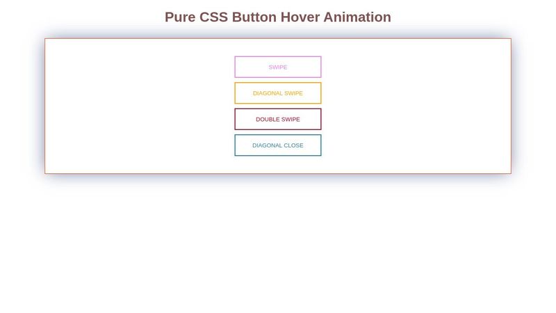 Button Hover Animations Button Hover Animations