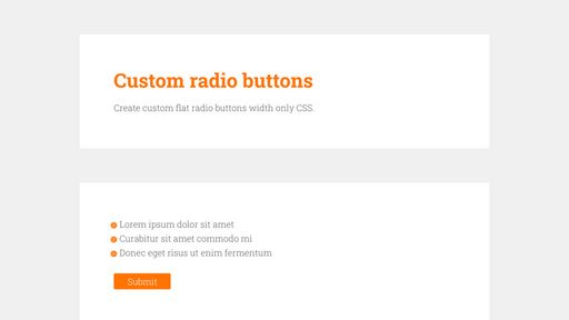 Custom input radio buttons - Script Codes