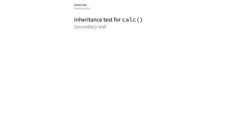CSS Font size Calc Test css-font-size-calc-test