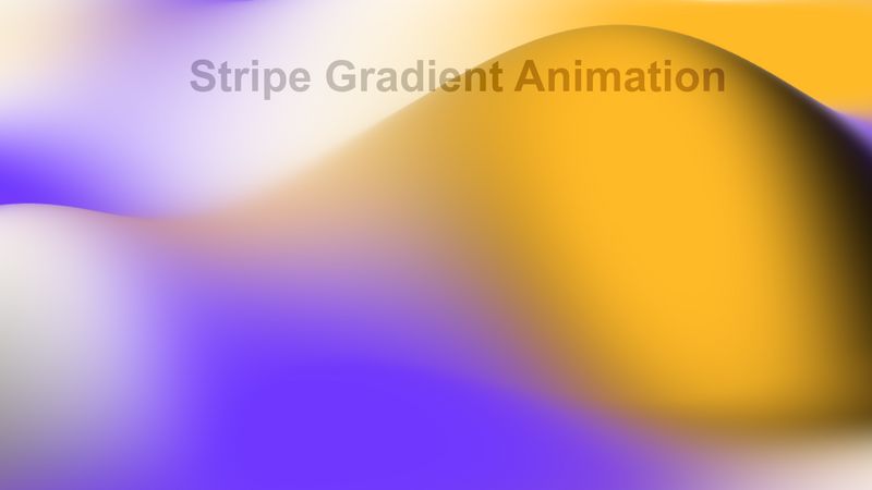 Stripe Website Gradient Animation