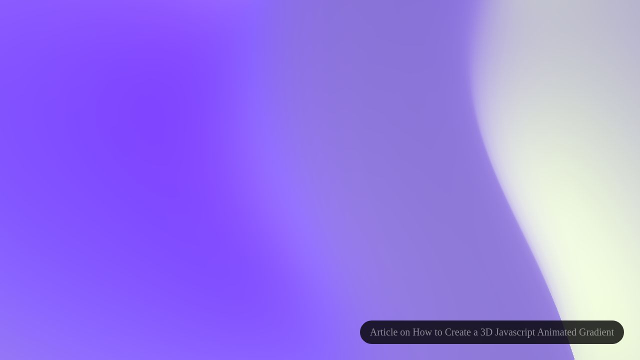 Javascript WebGL Animated Folding Gradient Effect Javascript WebGL Animated Folding Gradient Effect