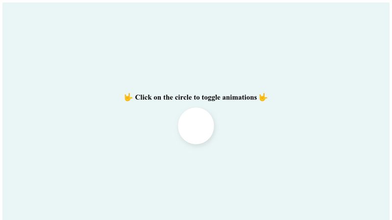 Toggle Animation using Vanilla JavaScript