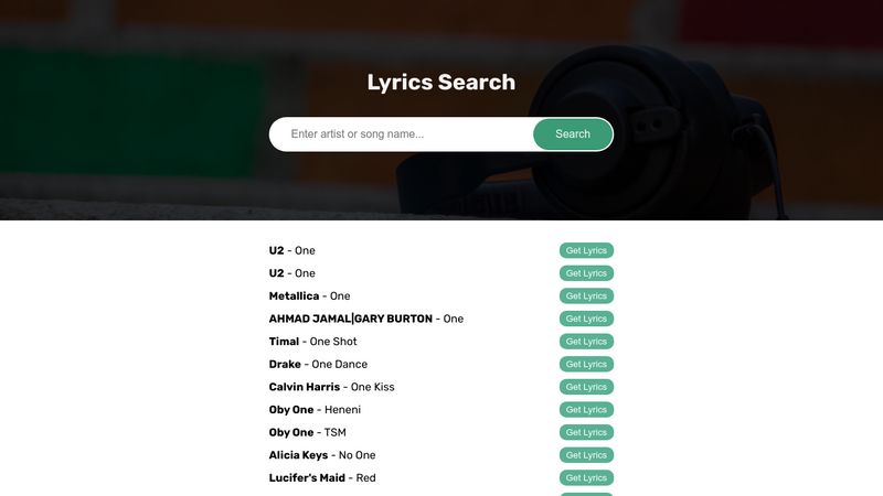 codepen-lyrics-search-app