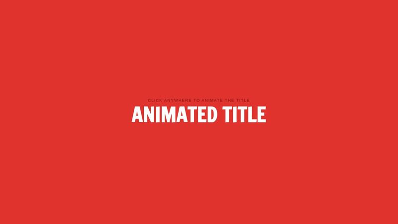 Animated heading using css and javascript