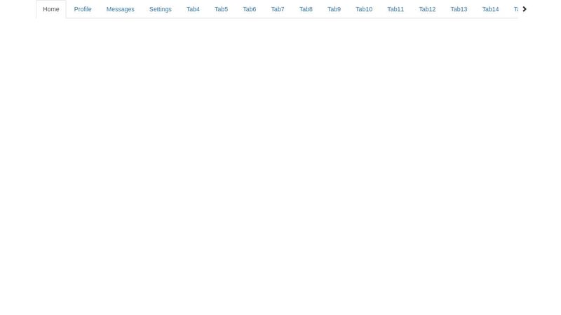 Bootstrap horizontal scrolling tabs
