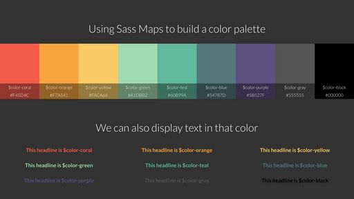 Using Sass Maps to build a color palette - Script Codes