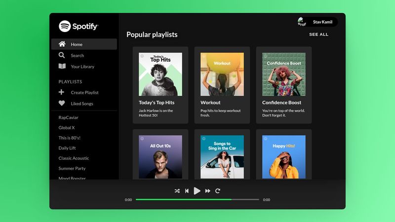 Spotify Clone - HTML and CSS