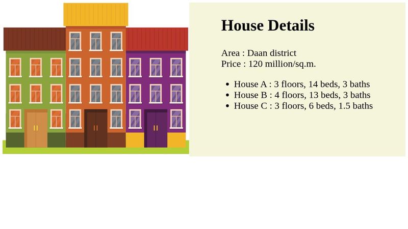 House Introduction JavaScript Objects