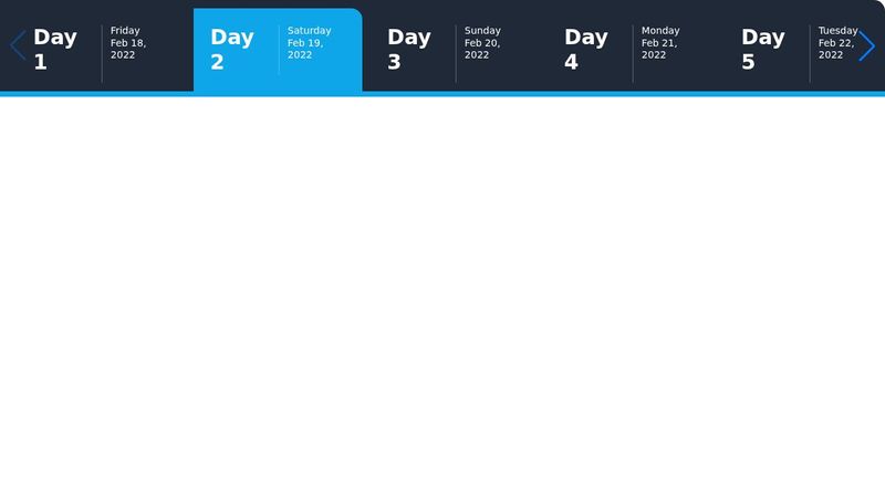 Horizontal scroll menu